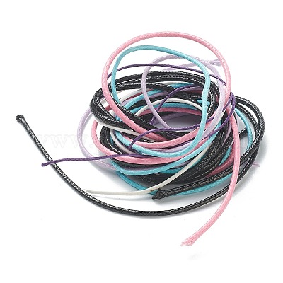 ポリエステルワックスコード  ラウンド  ミックスカラー  0.9~2mm&nbsp;YC-XCP0002-03-1