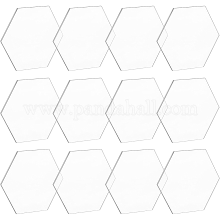 アクリル板  六角  透明  86.5x99x3mm&nbsp;TACR-BC0001-02B-1