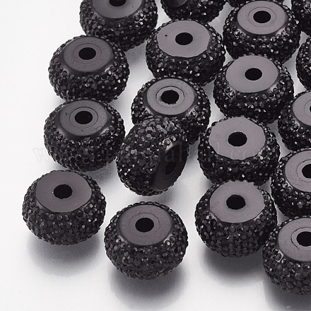 Resin Rhinestone Beads&nbsp;RESI-T020-01B-01-1