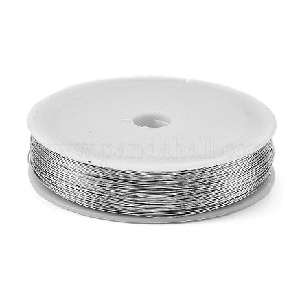 焼き絵の具 鉄線  ラウンド  銀  0.4mm  26ゲージ  約328.08フィート（100m）/ロール&nbsp;MW-NH0001-04C-1
