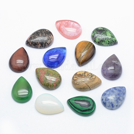 Natural & Synthetic Mixed Stone Cabochons&nbsp;G-E491-B-1