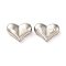 CCB Plastic Beads, Silver, Heart, 16x22x9mm, Hole: 1.4mm