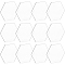 Acrylic Board, Hexagon, Clear, 86.5x99x3mm