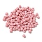 Opaque Acrylic Beads, Column, Pink, 6.5x5mm, Hole: 2.2mm
