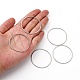 変色しにくい304ステンレススチール製リンクリング  ステンレス鋼色  40x1mm  内径：37.5mm&nbsp;STAS-T047-15C-4