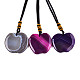 Natural Agate Pendant Necklaces&nbsp;NJEW-S421-008-1