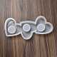 DIY Heart Candlesticks Silicone Molds&nbsp;DIY-G113-10B-3