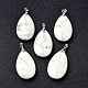 Natural Howlite Pendants&nbsp;G-D084-01P-B16-5