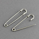 鉄のキルトピンは留め金のアクセサリー類のパーツをブローチ  プラチナ  55x13mm  ピン：1.5mm&nbsp;IFIN-R191-55mm-1