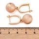 Brass Shimmer Hoop Earrings&nbsp;EJEW-K300-29G-5