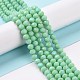 Electroplate Glass Beads Strands&nbsp;EGLA-A034-P6mm-B22-4