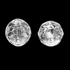 透明なアクリルビーズ  亀の甲  透明  10~11x12mm  穴：1.8mm  約625個/500g&nbsp;OACR-G037-01E