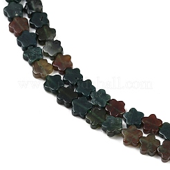 天然石インディアン瑪瑙ビーズ連売り  スモモの花  6~6.5x6x2.5mm  穴：0.8mm  約60~63個/連  14.37~14.84''（36.5~37.7センチメートル）&nbsp;G-B138-C04-01-A