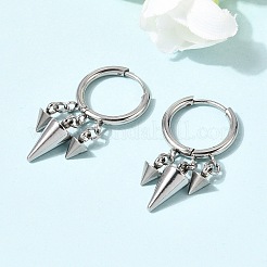 Cone 304 Stainless Steel Chandelier Earrings&nbsp;EJEW-L309-02C-P