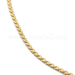 Ion Plating(IP) 304 Stainless Steel Serpentine Chain Bracelets&nbsp;BJEW-D020-01G
