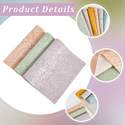 6Pcs PU Leather Fabrics&nbsp;DIY-WH20025-080B