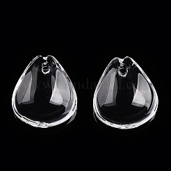 透明なガラスの花びらビーズ  丸い梅の花  透明  12.5x11x3.5mm  穴：1mm  約980~1000個/セット&nbsp;GLAA-N001-08