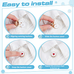 6Pcs Zinc Alloy Cufflinks&nbsp;BUTT-ME0001-50A-02