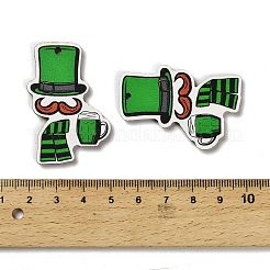 St. Patrick's Day Themes Printed Wood Pendants&nbsp;WOOD-V002-02H
