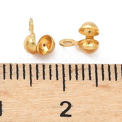 真鍮製ダルマチープ  長持ちメッキ  ラックめっき  鉛フリー＆カドミウムフリー  24KGP本金メッキ  6x3.5mm  穴：1.2mm  内径：2mm&nbsp;KK-H532-03B-G
