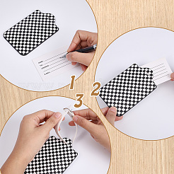 3Pcs PU Leather Luggage Tag&nbsp;AJEW-ME0002-25