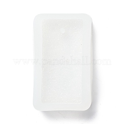 Imitation Embedded Rhinestone Rectangle Pendant Silicone Molds&nbsp;DIY-I090-11