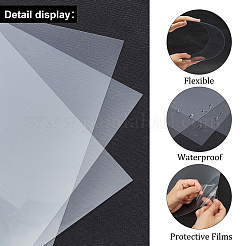 ペットのプラスチックシート  二重コーティング  長方形  透明  301x300x0.4mm&nbsp;LS-DIY-WH0326-16