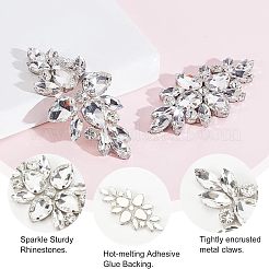 4Pcs Glass Cabochons(Hot Melt Adhesive On The Back)&nbsp;GGLA-FG0001-01