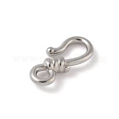 304ステンレス鋼S字フック  ステンレス鋼色  16.5x8x3.5mm  穴：2.5mm&nbsp;STAS-P408-04A-P