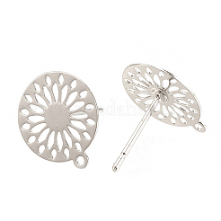 Brass Stud Earring Findings&nbsp;X-KK-S345-261