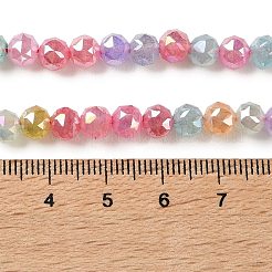 Electroplate Imitation Jade Glass Beads Strands&nbsp;EGLA-A047-01A