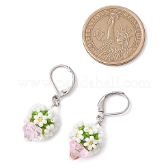 Glass Seed Beads Leverback Earrings&nbsp;EJEW-MZ00324-02