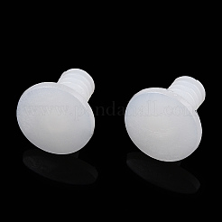 プラスチック人形の関節  ワッシャー付き  DIYクラフトぬいぐるみテディベアアクセサリー  ホワイト  17x14.5mm&nbsp;DOLL-PW0001-062A