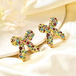 304 Stainless Steel Bowknot Stud Earrings&nbsp;EJEW-A123-02C-G