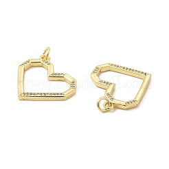Brass Micro Pave Cubic Zirconia Pendants&nbsp;KK-E068-VB182