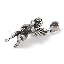 Retro 304 Stainless Steel Pendants&nbsp;STAS-Z097-08AS