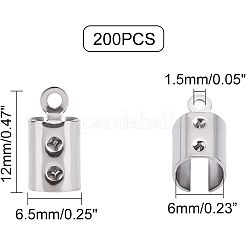 304 Stainless Steel Folding Crimp Cord Ends&nbsp;STAS-UN0005-72