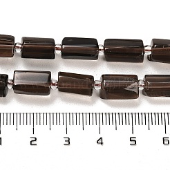 天然氷オブシディアンビーズ連売り  シードビーズで  ファセット列  9~11x6~7.5x6~7.5mm  穴：1.2mm  約30個/連  15.16~15.55インチ（38.5~39.5cm）&nbsp;G-G068-A09-01