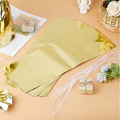 プラスチック包装袋  アルミメッキ  文字列付き  赤ワインの包装用  長方形  シャンパンイエロー  46.2x16.6x0.04cm&nbsp;ABAG-WH0046-02