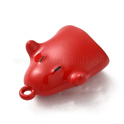 Halloween Spray Painted Alloy Pendants&nbsp;PALLOY-F296-02C