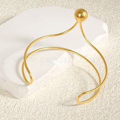European and American Style 304 Stainless Steel Cuff Bangles for Women&nbsp;VI3097-2
