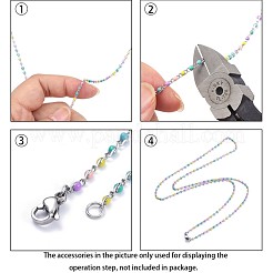 304 Stainless Steel Enamel Twisted Chains&nbsp;STAS-R100-40B