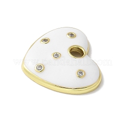 Brass Micro Pave Cubic Zirconia Pendants&nbsp;KK-P290-05G-01