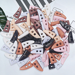 84Pcs 7 Colors Plastic Horn Buttons&nbsp;FIND-GF0008-26