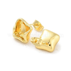 Rack Plating Brass Stud Earring&nbsp;EJEW-C078-01B-G