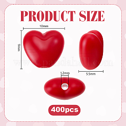 400Pcs Opaque Resin Beads&nbsp;RESI-PH0002-79