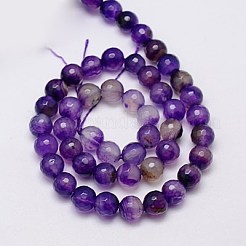 Natural Agate Beads Strands&nbsp;G-G580-8mm-21