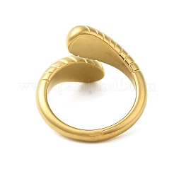 304 Stainless Steel Cuff Rings for Women&nbsp;RJEW-U013-04G