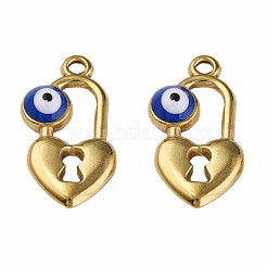 304 Stainless Steel Enamel Pendants&nbsp;STAS-N087-53-03G