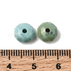 透明なアクリルビーズ  ロンデル  多面カット  士官候補生ブルー  8.5x5mm  穴：1.8mm&nbsp;OACR-H116-05H